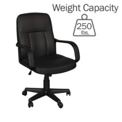 Office Chair – Adjustable Height Computer Chair With Wheels, Square Tilting Leather Back, Foam Seat, Swivels In 360-Degrees By Lavish Home (Black) 7 Office Chair – Adjustable Height Computer Chair With Wheels, Square Tilting Leather Back, Foam Seat, Swivels In 360-Degrees By Lavish Home (Black) -WorkHaven Sales Shop GUEST e72be848 2eb4 43dd aef8 b37617adc54f