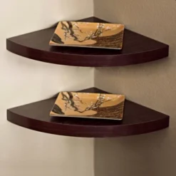 (Set Of 2) 11.5" X 1.5" Radial Floating Corner Shelves - Danya B. 15 (Set Of 2) 11.5" X 1.5" Radial Floating Corner Shelves - Danya B. -WorkHaven Sales Shop GUEST e743c8a2 9908 49ad b287 07766fa0635d