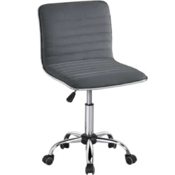 Yaheetech Velvet Low Back Armless Desk Chair Office Chair With Wheels -WorkHaven Sales Shop GUEST e76dff62 8f8c 480e 9d73 966407053f8e