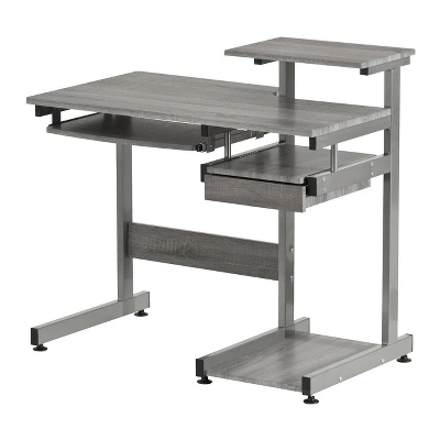 Complete Computer Workstation Desk Gray - Techni Mobili 17 Complete Computer Workstation Desk Gray - Techni Mobili - Image 17