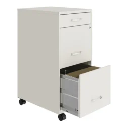 Space Solutions 18 Inch Wide Metal Mobile Organizer File Cabinet For Office Supplies And Hanging File Folders W/ Pencil Drawer & 3 File Drawers, White 6 Space Solutions 18 Inch Wide Metal Mobile Organizer File Cabinet For Office Supplies And Hanging File Folders W/ Pencil Drawer & 3 File Drawers, White -WorkHaven Sales Shop GUEST e8b37a95 df1f 421e bba2 a6389d0df5f2