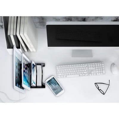 Prosumer's Choice Multi-Device Smartphones And Tablets Charging Station And Device Organizer Stand, Black 1 Prosumer's Choice Multi-Device Smartphones And Tablets Charging Station And Device Organizer Stand, Black