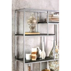 Jan Modern Metal 6-Shelf Bookcase In Chrome - Furniture Of America 10 Jan Modern Metal 6-Shelf Bookcase In Chrome - Furniture Of America -WorkHaven Sales Shop GUEST e99589c1 e942 4ad4 bdc4 7e7afcd5b341