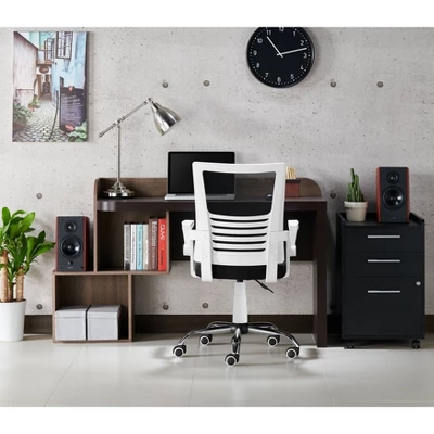 Erwin Cushioned Mesh Office Chair White - MiBasics 5 Erwin Cushioned Mesh Office Chair White - MiBasics - Image 5