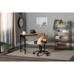 47.5" 4 Shelf Or 2 Shelf Stackable Bookshelf Graphite Black/Ashwood - Calico Designs -WorkHaven Sales Shop GUEST ea227fb7 9ae3 44bb 9052 85ccde6bd73a