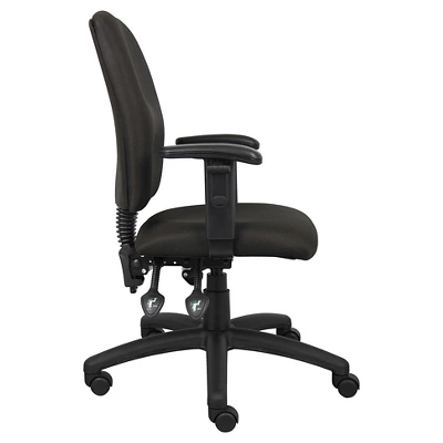 Multi-Function Fabric Task Chair With Adjustable Arms Black - Boss Office Products 7 Multi-Function Fabric Task Chair With Adjustable Arms Black - Boss Office Products - Image 7