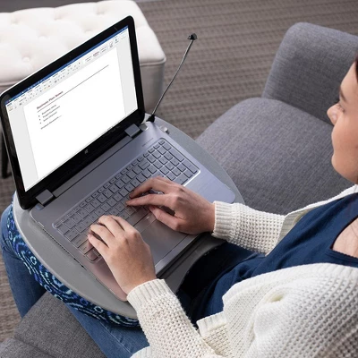 Sofia + Sam Lap Desk For Laptop And Writing With USB Light - Blue Sunbursts 3 Sofia + Sam Lap Desk For Laptop And Writing With USB Light - Blue Sunbursts - Image 3