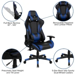 Emma And Oliver Gaming Bundle-Desk, Cup Holder/Headphone Hook & Reclining Chair -WorkHaven Sales Shop GUEST ec262242 0c82 4bec bf49 8f9f8b479277