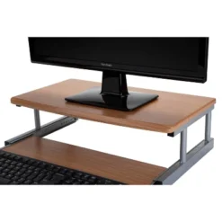 Mind Reader 2 Tier Monitor Stand/Riser With Sliding Drawer For Keyboard Brown -WorkHaven Sales Shop GUEST ec826fd5 f914 40d0 ae3c 5c956e19528a