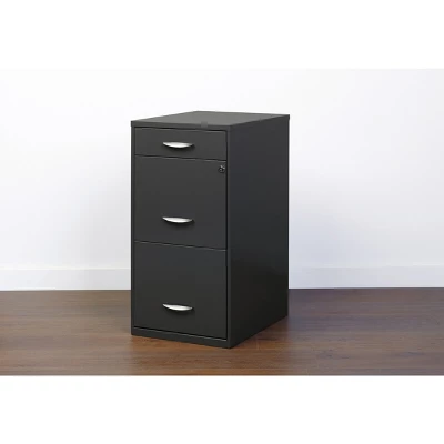 Space Solutions 18" Deep 3 Drawer Metal Organizer File Cabinet With Pencil Drawer 6 Space Solutions 18" Deep 3 Drawer Metal Organizer File Cabinet With Pencil Drawer - Image 6