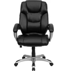 Emma And Oliver High Back Black LeatherSoft Layered Swivel Ergonomic Office Chair, Nylon Base -WorkHaven Sales Shop GUEST ed861c9c 139d 4701 ab76 a2634a50d370