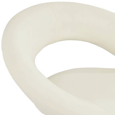 55 Downing Street Briar Gold And White Faux Leather Adjustable Office Chair 3 55 Downing Street Briar Gold And White Faux Leather Adjustable Office Chair - Image 3