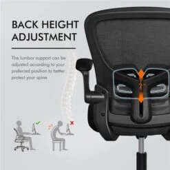 Yaheetech Adjustable Office Chair Swivel Mesh Computer Chair With Armrests -WorkHaven Sales Shop GUEST ef68740b 177d 4800 a95b 199f64196341