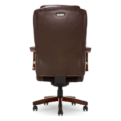 JOMEED CC82 Delano Big And Tall Executive Office Chair With Ergonomic Lumbar Support, Adjustable Height, And Comfort Core Memory Foam, Brown Leather 3 JOMEED CC82 Delano Big And Tall Executive Office Chair With Ergonomic Lumbar Support, Adjustable Height, And Comfort Core Memory Foam, Brown Leather - Image 3