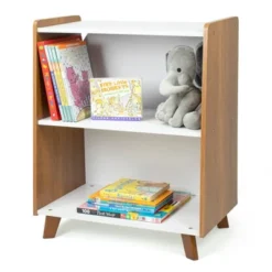 Morgan Mid-Century 2 Shelf Bookcase Wood/White - Humble Crew 11 Morgan Mid-Century 2 Shelf Bookcase Wood/White - Humble Crew -WorkHaven Sales Shop GUEST f119a564 3837 40be aebd ff658f9ad3cd