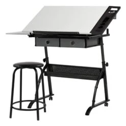 Core Drawing Table And Stool Set Charcoal Black/White - Studio Designs 24 Core Drawing Table And Stool Set Charcoal Black/White - Studio Designs -WorkHaven Sales Shop GUEST f219f736 f2d5 4676 bbc8 1ef81a83f716
