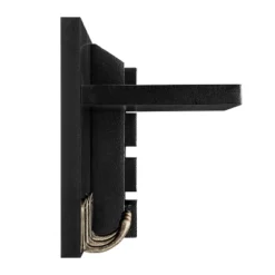18" Utility Shelf With Pocket And Hanging Hooks Black - Danya B. -WorkHaven Sales Shop GUEST f3aa924a 83ac 4a6e 967f ffddf7d629be