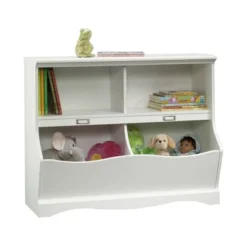 Twin Pogo Bookcase/Footboard Soft White Finish - Sauder
