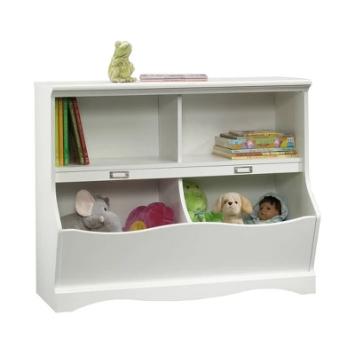 Twin Pogo Bookcase/Footboard Soft White Finish - Sauder 1 Twin Pogo Bookcase/Footboard Soft White Finish - Sauder