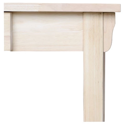 Mission Desk With Drawer - Unfinished - International Concepts 8 Mission Desk With Drawer - Unfinished - International Concepts - Image 8