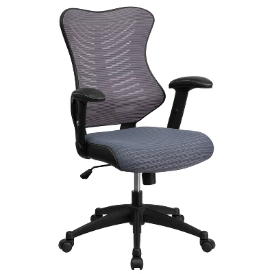 Flash Furniture High Back Designer Mesh Executive Swivel Ergonomic Office Chair With Adjustable Arms 13 Flash Furniture High Back Designer Mesh Executive Swivel Ergonomic Office Chair With Adjustable Arms - Image 13