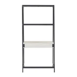3pc Neveah Marble Ladder Desk And Bookcase Set Matte Black - Inspire Q -WorkHaven Sales Shop GUEST f4da1c18 db49 4b36 ac83 0e333fdd9f30