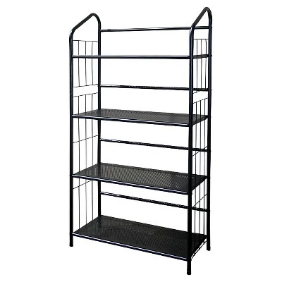 Metal Book Shelf Black - Ore International 4 Metal Book Shelf Black - Ore International - Image 4