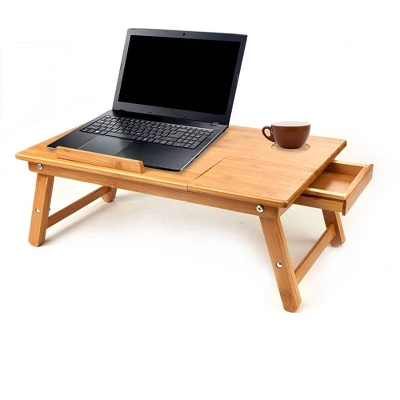 Bamboo Lap Desk Brown - Mind Reader 9 Bamboo Lap Desk Brown - Mind Reader - Image 9