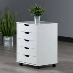 Halifax 5 Drawer Cabinet With Casters White - Winsome -WorkHaven Sales Shop GUEST f53730fe 4b96 4e28 9f17 24998ca1225e
