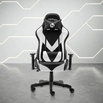 Office PC Gaming Chair White - Techni Sport 4 Office PC Gaming Chair White - Techni Sport - Image 4