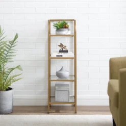 40" Aimee Short Etagere Gold - Crosley 14 40" Aimee Short Etagere Gold - Crosley -WorkHaven Sales Shop GUEST f5e6b894 2d3a 44e1 8f22 95eaa8cb8c32