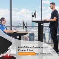 55''x28'' Electric Standing Desk Height Adjustable Sit Stand Desk W/USB Port BrownBlack -WorkHaven Sales Shop GUEST f603c85b 2d94 420c 9c64 cd5d6831f841