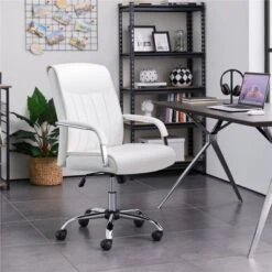 Yaheetech Office Chair Big And Tall Desk Chair Padded Armrests