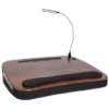 Sofia + Sam Multi Tasking Memory Foam Lap Desk With USB Light ( Brown Wood Top)