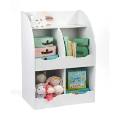 Badger Basket 4 Bin Storage Cubby With Bookshelf White 9 Badger Basket 4 Bin Storage Cubby With Bookshelf White -WorkHaven Sales Shop GUEST f778050a 78ea 496d b0b1 a1cc1b9679b8