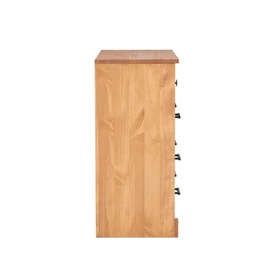 Vanessa 3 Drawer Bookcase Chest Natural - Linon 4 Vanessa 3 Drawer Bookcase Chest Natural - Linon - Image 4