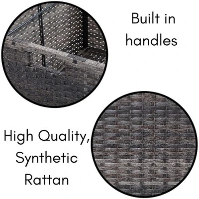 BIRDROCK HOME Rolling File Box - Storage Cabinet With Wheels - File Organizers Boxes- Home Office (Grey) 4 BIRDROCK HOME Rolling File Box - Storage Cabinet With Wheels - File Organizers Boxes- Home Office (Grey) - Image 4