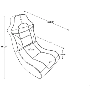 Jasper Game Rocking Chair - Linon 10 Jasper Game Rocking Chair - Linon - Image 10