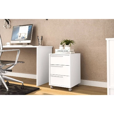 Maia 3 Drawer File Cabinet White - Polifurniture 8 Maia 3 Drawer File Cabinet White - Polifurniture - Image 8