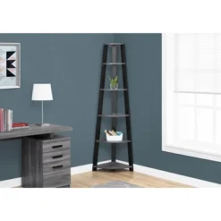 71" Bookcase Corner Accent Etagere - EveryRoom