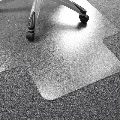 Polycarbonate Chair Mat For Carpets Lipped Clear - Floortex 2 Polycarbonate Chair Mat For Carpets Lipped Clear - Floortex - Image 2
