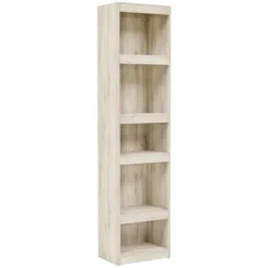 71.97" 5 Tier Wooden Pier With Adjustable Shelves - Benzara -WorkHaven Sales Shop GUEST fb6a0244 b1f9 45d4 94a0 83dd06634787