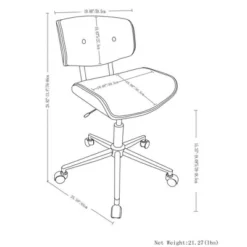 Perry Bentwood Office Chair Black/Natural - WyndenHall -WorkHaven Sales Shop GUEST fdb2472e 35af 46ae af14 461c85c7a721
