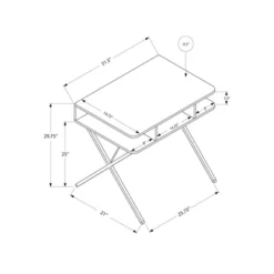 White Top Computer Desk - Silver Metal - EveryRoom 6 White Top Computer Desk - Silver Metal - EveryRoom -WorkHaven Sales Shop GUEST fe592df1 d8df 4c52 80bc 0e6438d59dbe