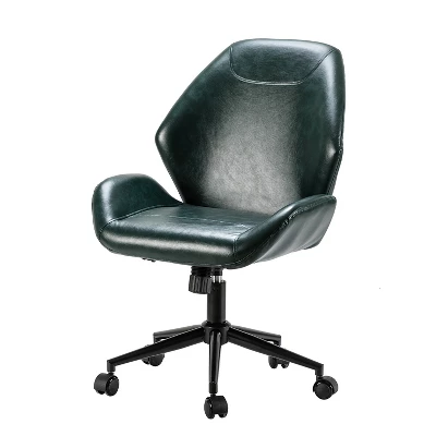 Juli Mid-Back Vegan Leather Office Task Chair With Adjustable Height Home Task Chair | Karat Home 13 Juli Mid-Back Vegan Leather Office Task Chair With Adjustable Height Home Task Chair | Karat Home - Image 13